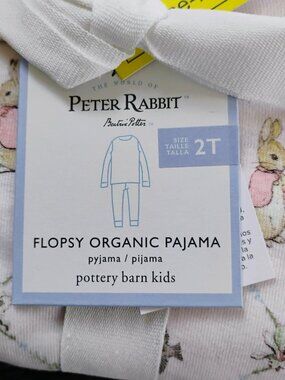 Peter Rabbit Organic Cotton Knit Pyjamas Size 2T